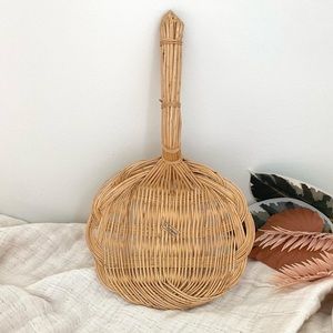 Beautiful Vintage Chinese Wicker Spoon